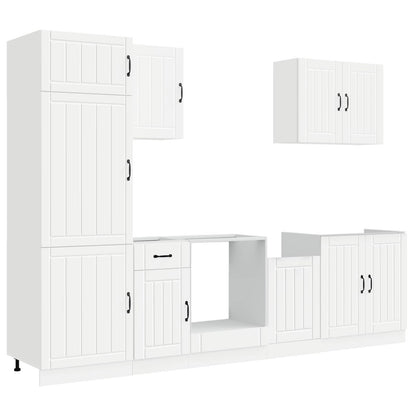 vidaXL 7 Piece Kitchen Cabinet Set "Lucca" White Engineered Wood