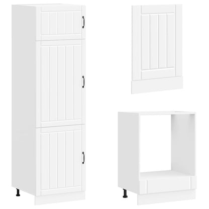 vidaXL 7 Piece Kitchen Cabinet Set "Lucca" White Engineered Wood
