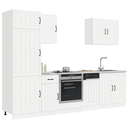 vidaXL 7 Piece Kitchen Cabinet Set "Lucca" White Engineered Wood