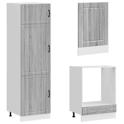 vidaXL 7 Piece Kitchen Cabinet Set "Lucca" Grey Sonoma Engineered Wood