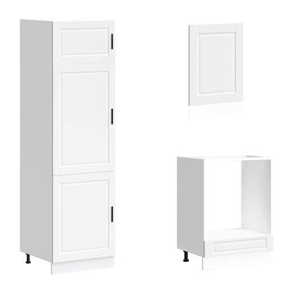 vidaXL 7 Piece Kitchen Cabinet Set Porto White Engineered Wood