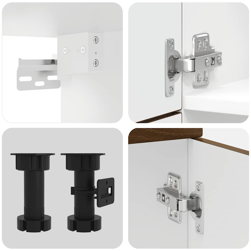 vidaXL 7 Piece Kitchen Cabinet Set Porto Brown Oak Engineered Wood