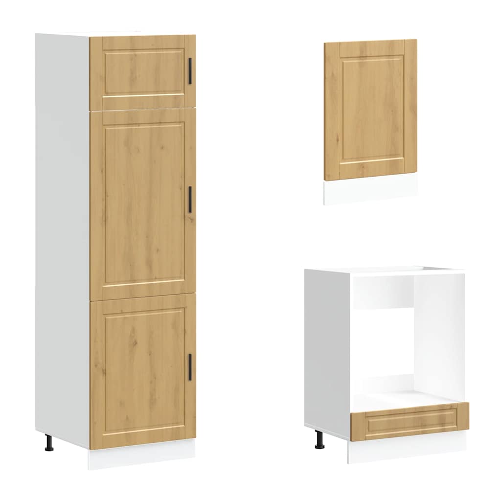 vidaXL 7 Piece Kitchen Cabinet Set Kalmar Artisan Oak Engineered Wood