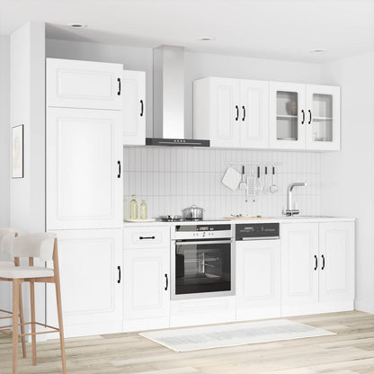 vidaXL 8 Piece Kitchen Cabinet Set "Kalmar" High Gloss White