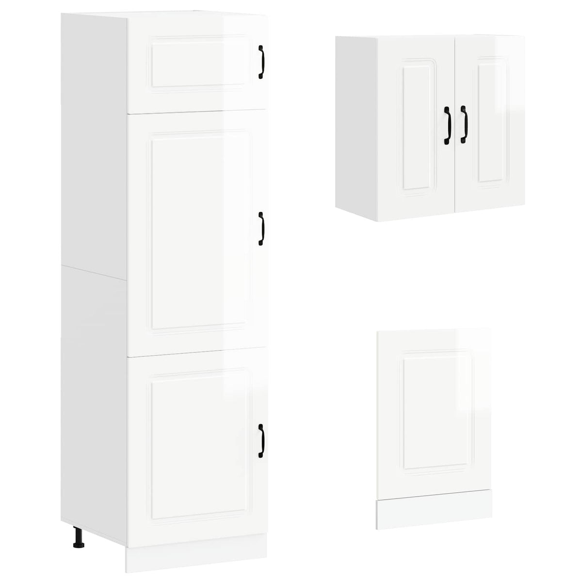vidaXL 8 Piece Kitchen Cabinet Set "Kalmar" High Gloss White