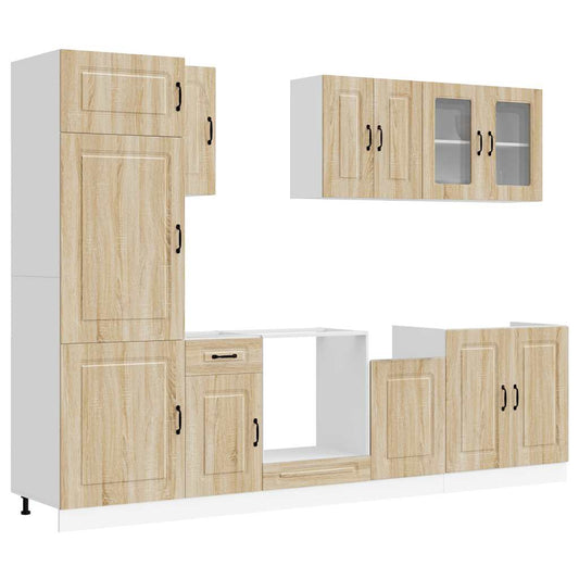 vidaXL 8 Piece Kitchen Cabinet Set "Kalmar" Sonoma Oak Engineered Wood
