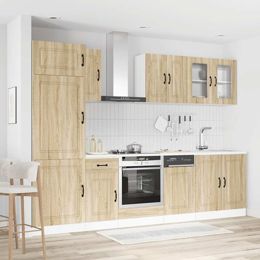 vidaXL 8 Piece Kitchen Cabinet Set "Kalmar" Sonoma Oak Engineered Wood
