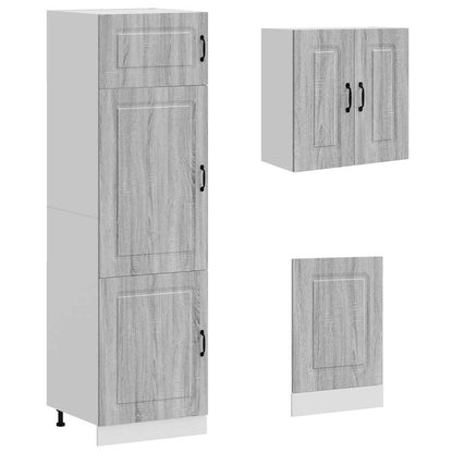 vidaXL 8 Piece Kitchen Cabinet Set "Kalmar" Grey Sonoma Engineered Wood