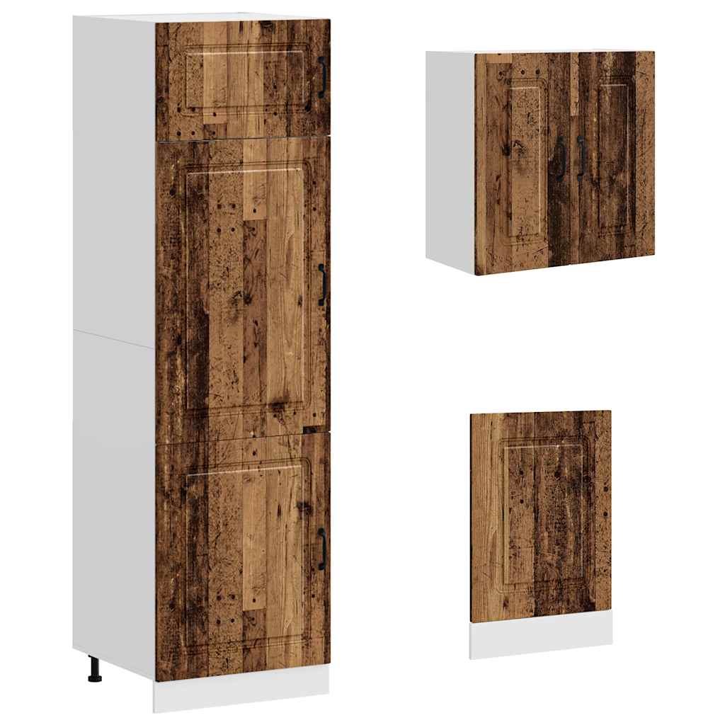 vidaXL 8 Piece Kitchen Cabinet Set "Kalmar" Old Wood Engineered Wood