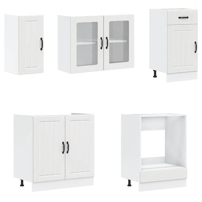 vidaXL 8 Piece Kitchen Cabinet Set Lucca White Engineered Wood