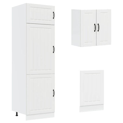 vidaXL 8 Piece Kitchen Cabinet Set Lucca White Engineered Wood