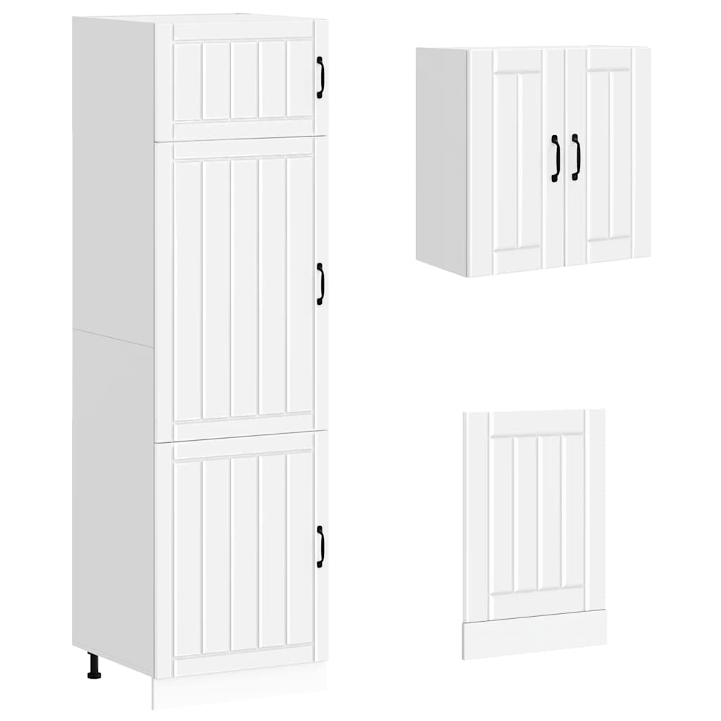 vidaXL 8 Piece Kitchen Cabinet Set "Lucca" White Engineered Wood