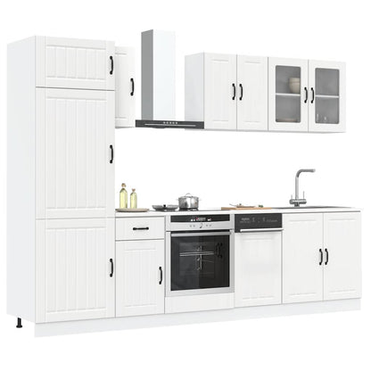 vidaXL 8 Piece Kitchen Cabinet Set Lucca White Engineered Wood