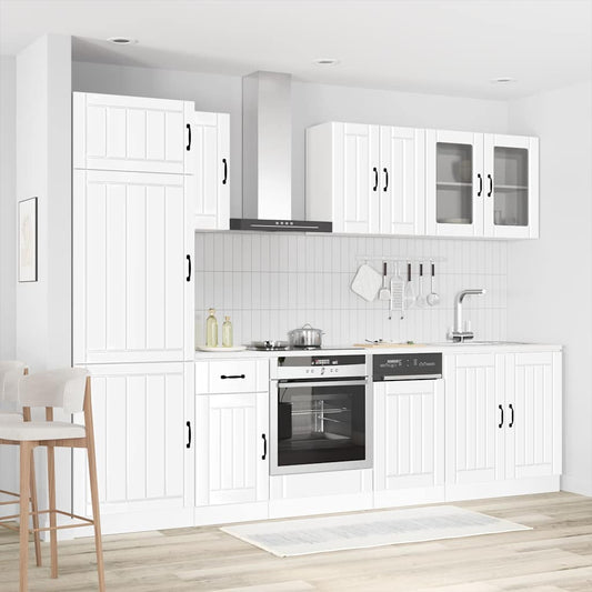vidaXL 8 Piece Kitchen Cabinet Set "Lucca" White Engineered Wood