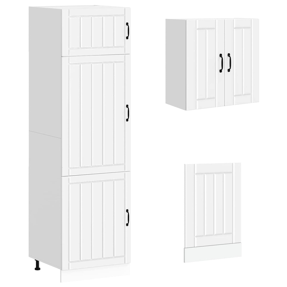 vidaXL 8 Piece Kitchen Cabinet Set "Lucca" White Engineered Wood
