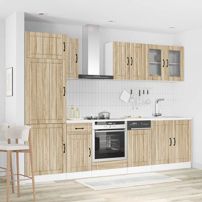 vidaXL 8 Piece Kitchen Cabinet Set "Lucca" Sonoma Oak Engineered Wood