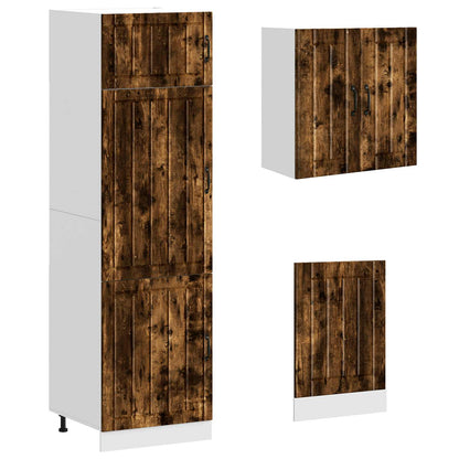 vidaXL 8 Piece Kitchen Cabinet Set "Lucca" Smoked Oak Engineered Wood