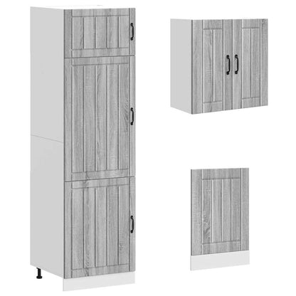 vidaXL 8 Piece Kitchen Cabinet Set "Kalmar" Grey Sonoma Engineered Wood