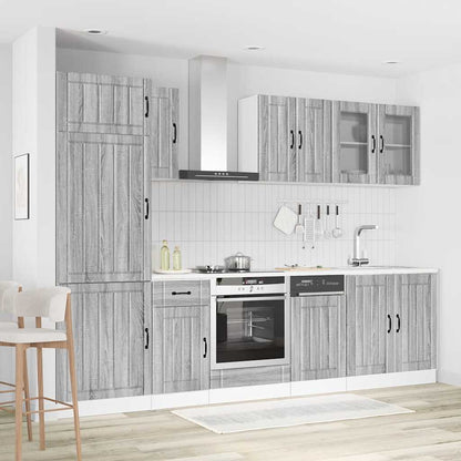 vidaXL 8 Piece Kitchen Cabinet Set "Kalmar" Grey Sonoma Engineered Wood