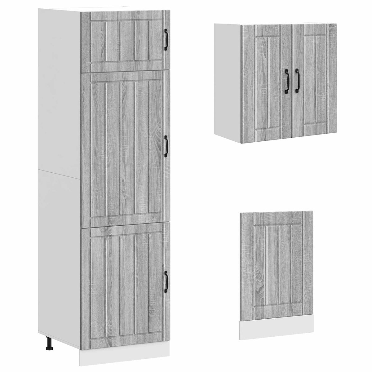 vidaXL 8 Piece Kitchen Cabinet Set "Kalmar" Grey Sonoma Engineered Wood