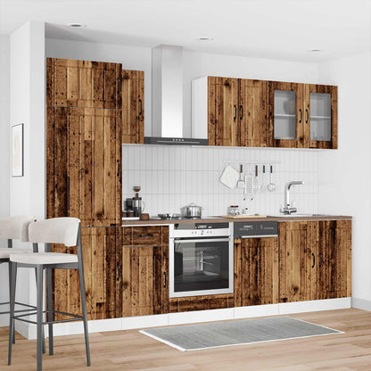 vidaXL 8 Piece Kitchen Cabinet Set "Kalmar" Old Wood Engineered Wood