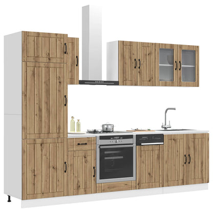 vidaXL 8 Piece Kitchen Cabinet Set "Kalmar" Artisan Oak Engineered Wood