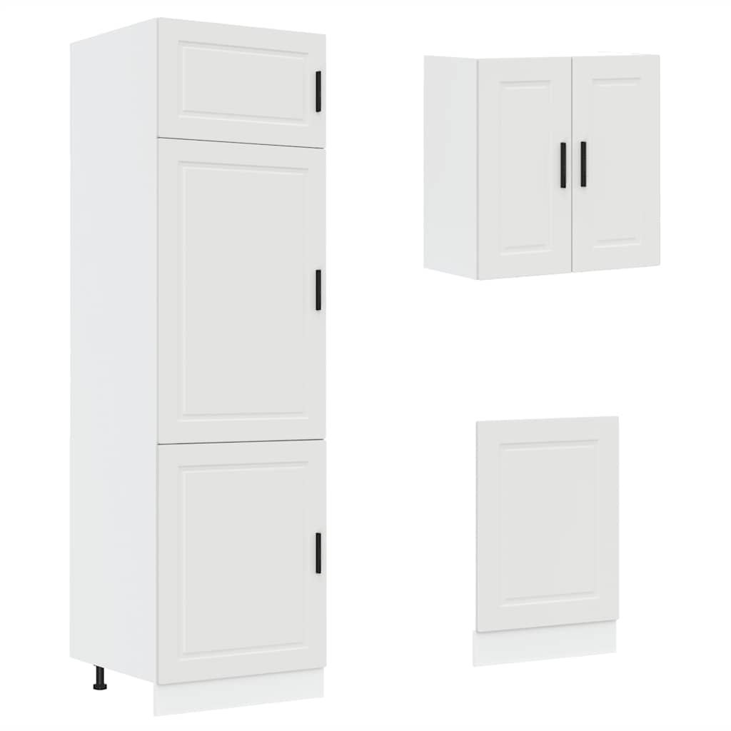vidaXL 8 Piece Kitchen Cabinet Set Porto White Engineered Wood