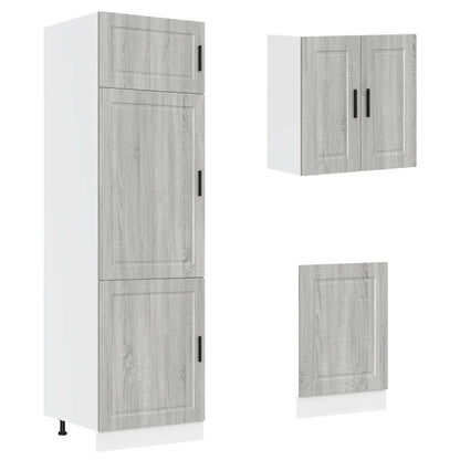 vidaXL 8 Piece Kitchen Cabinet Set Kalmar Grey Sonoma Engineered Wood
