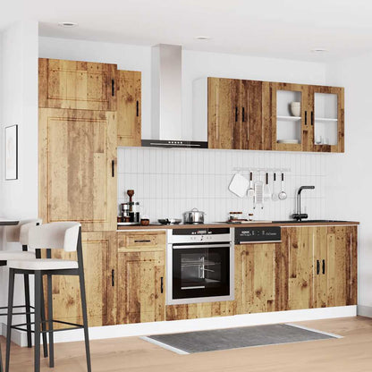 vidaXL 8 Piece Kitchen Cabinet Set Kalmar Old Wood Engineered Wood