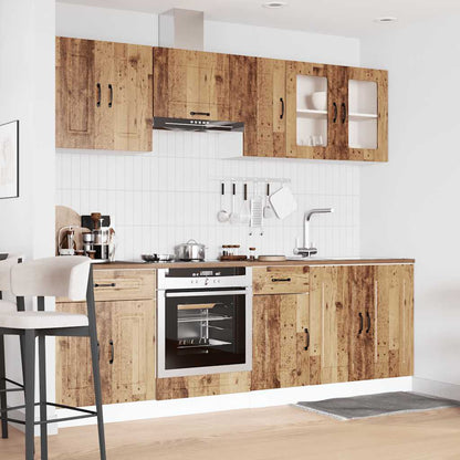vidaXL 8 Piece Kitchen Cabinet Set Kalmar Old Wood Engineered Wood
