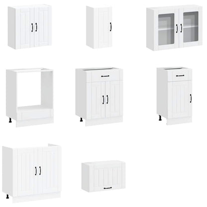 vidaXL 8 Piece Kitchen Cabinet Set "Kalmar" White Engineered Wood