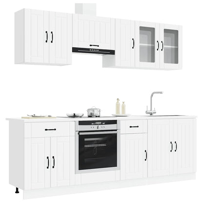 vidaXL 8 Piece Kitchen Cabinet Set "Kalmar" White Engineered Wood