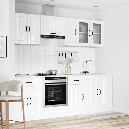vidaXL 8 Piece Kitchen Cabinet Set "Lucca" High Gloss White