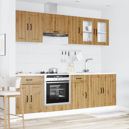 vidaXL 8 Piece Kitchen Cabinet Set "Kalmar" Artisan Oak Engineered Wood