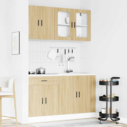vidaXL 4 Piece Kitchen Cabinet Set Porto Sonoma Oak Engineered Wood