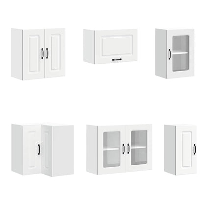 vidaXL 11 Piece Kitchen Cabinet Set Kalmar White Engineered Wood
