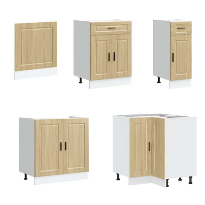 vidaXL 11 Piece Kitchen Cabinet Set Porto Sonoma Oak Engineered Wood