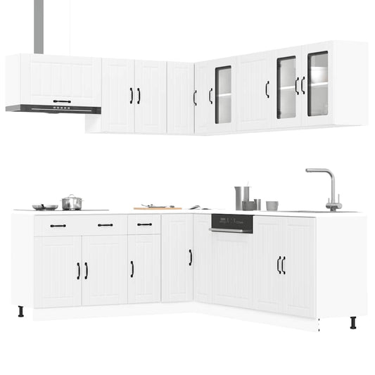 vidaXL 11 Piece Kitchen Cabinet Set "Lucca" White Engineered Wood