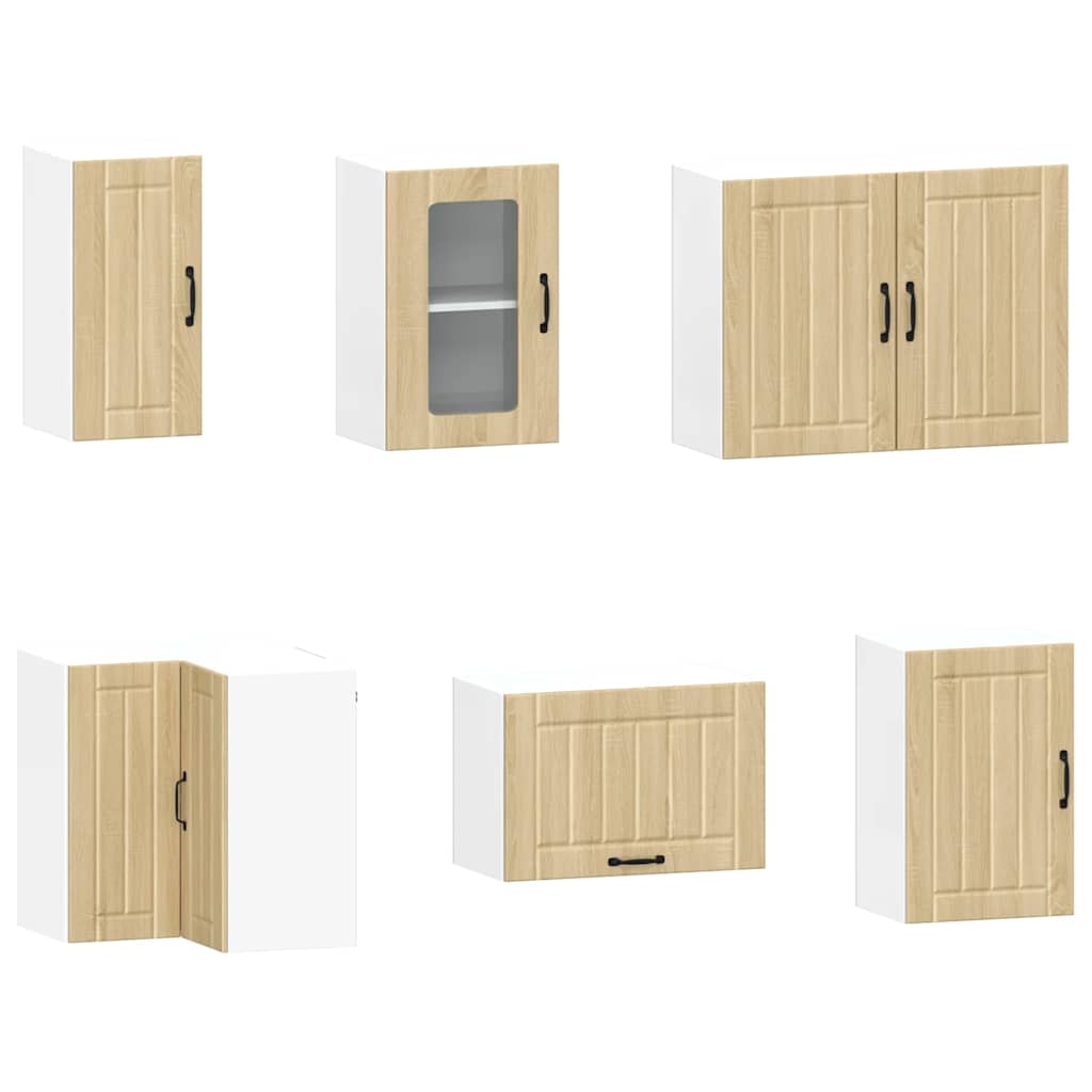 vidaXL 11 Piece Kitchen Cabinet Set Kalmar Sonoma Oak Engineered Wood