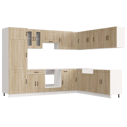 vidaXL 14 Piece Kitchen Cabinet Set "Kalmar" Sonoma Oak Engineered Wood