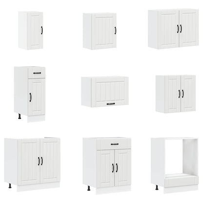 vidaXL 14 Piece Kitchen Cabinet Set "Lucca" White Engineered Wood