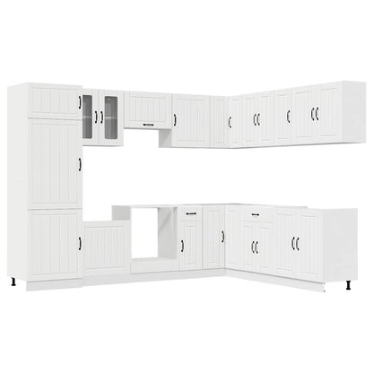 vidaXL 14 Piece Kitchen Cabinet Set "Lucca" White Engineered Wood