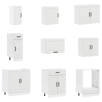 vidaXL 14 Piece Kitchen Cabinet Set "Lucca" White Engineered Wood