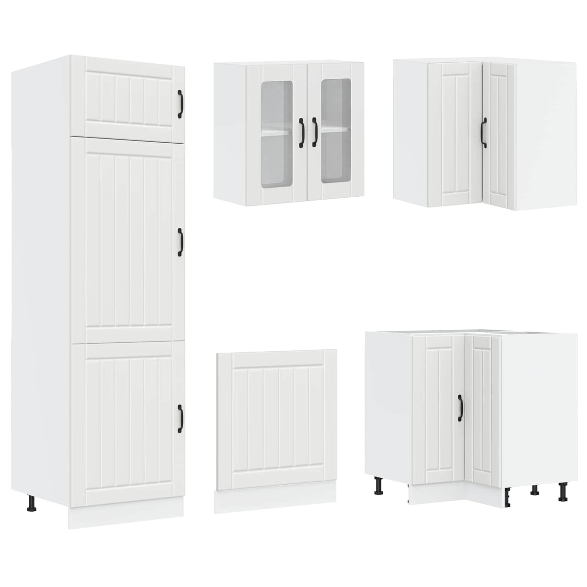 vidaXL 14 Piece Kitchen Cabinet Set "Lucca" White Engineered Wood