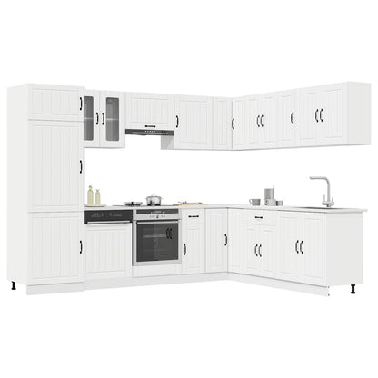 vidaXL 14 Piece Kitchen Cabinet Set "Lucca" White Engineered Wood