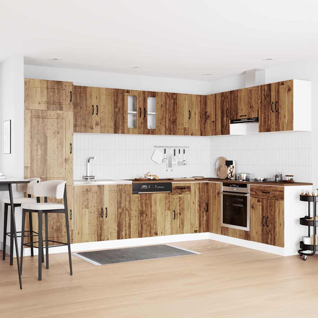 vidaXL Kitchen Cabinet with Storage Kalmar Old Wood 80 x 46 x 81.5 cm