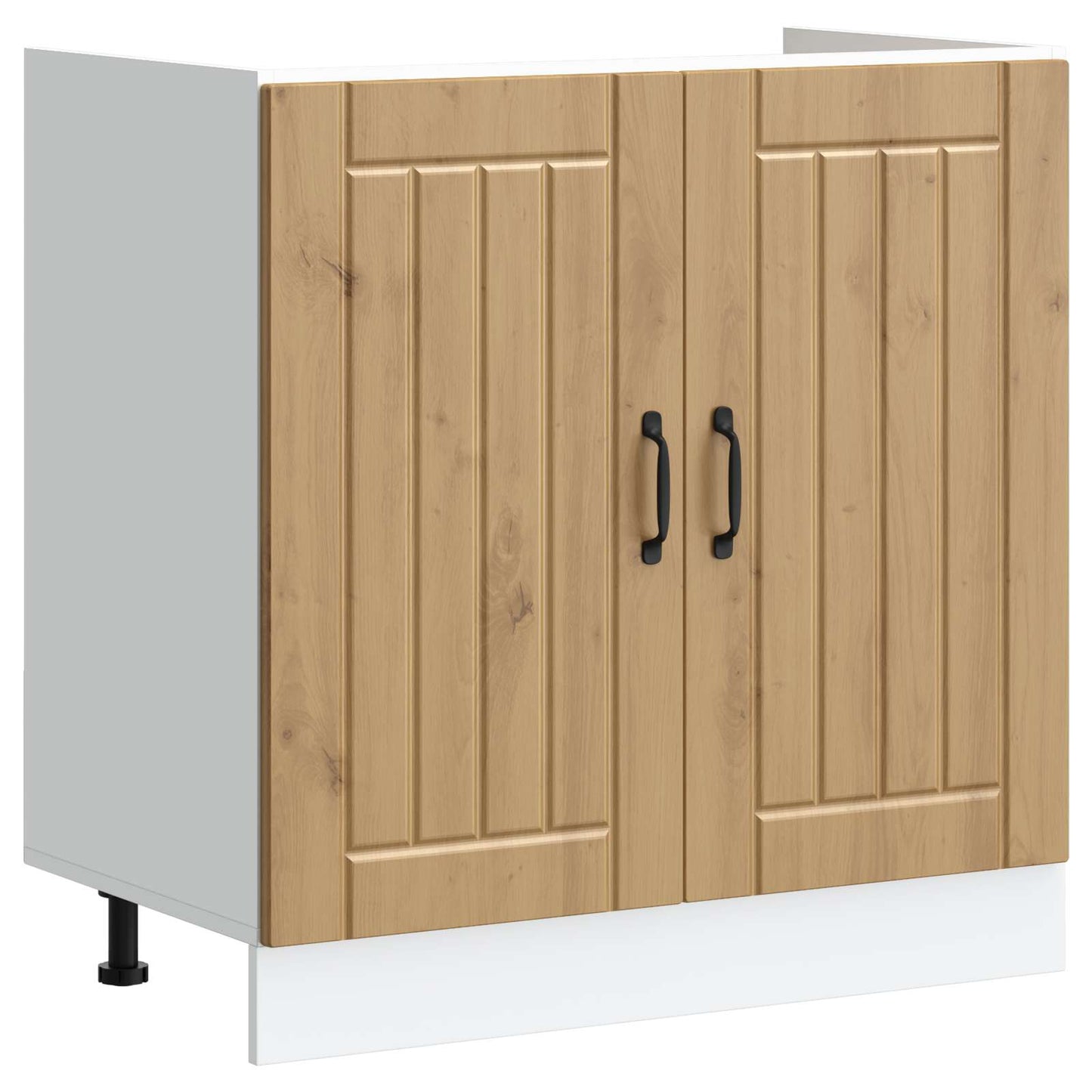 vidaXL Sink Base Cabinet Lucca 2 pcs Artisan Oak Engineered Wood