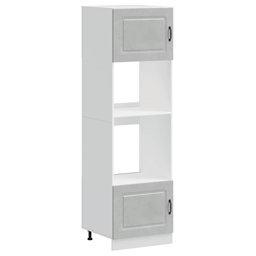 vidaXL Oven Cabinets 2 pcs Kalmar Concrete Grey Engineered Wood