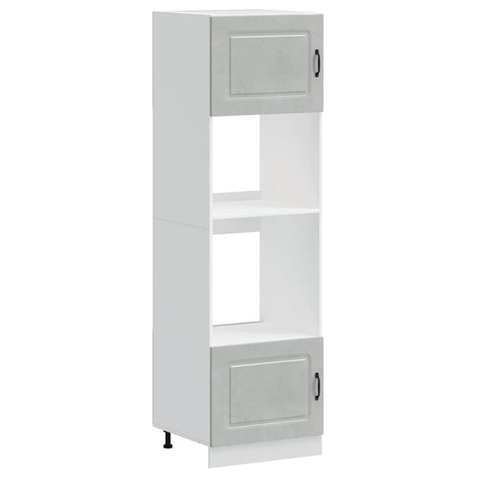 vidaXL Oven Cabinets 2 pcs "Kalmar" Concrete Grey Engineered Wood