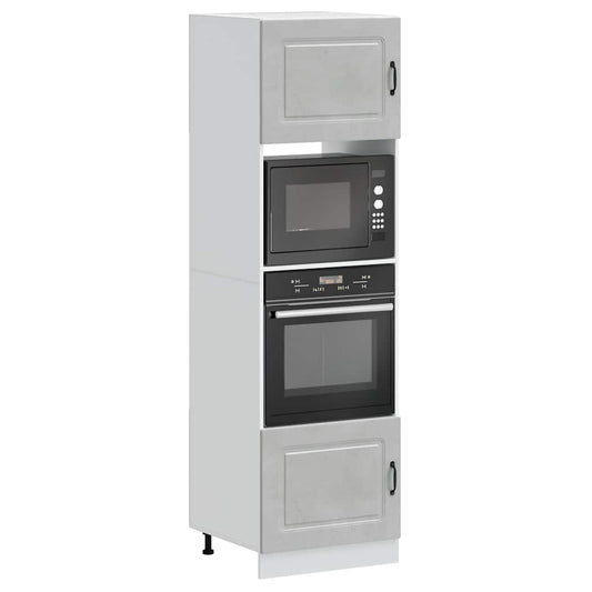 vidaXL Oven Cabinets 2 pcs "Kalmar" Concrete Grey Engineered Wood
